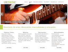 Tablet Screenshot of contarte.cl